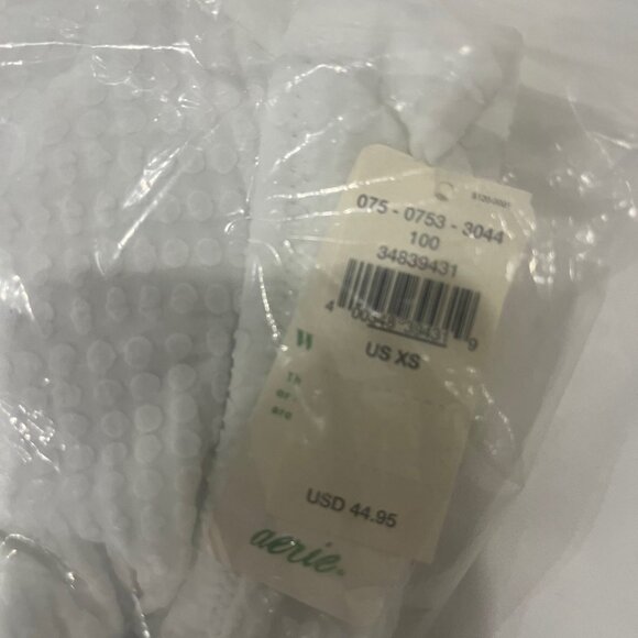 Aerie White Textured Knot Front Bikini Swim Top Removable Cups XS NWT - Picture 3 of 6